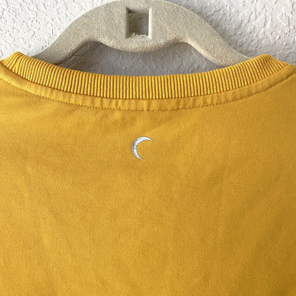 Zyia Long Sleeve Mustard Yellow Cropped Sweatshirt size XS - Picture 4 of 6